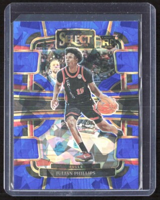 2023-24 4987E Panini Select BLUE ICE PRIZM Julian Phillips Rookie Chicago Bulls