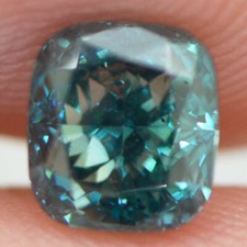 Fancy Blue Diamond Loose Cushion Shape VS2 Natural Enhanced Polished 1.19 Carat