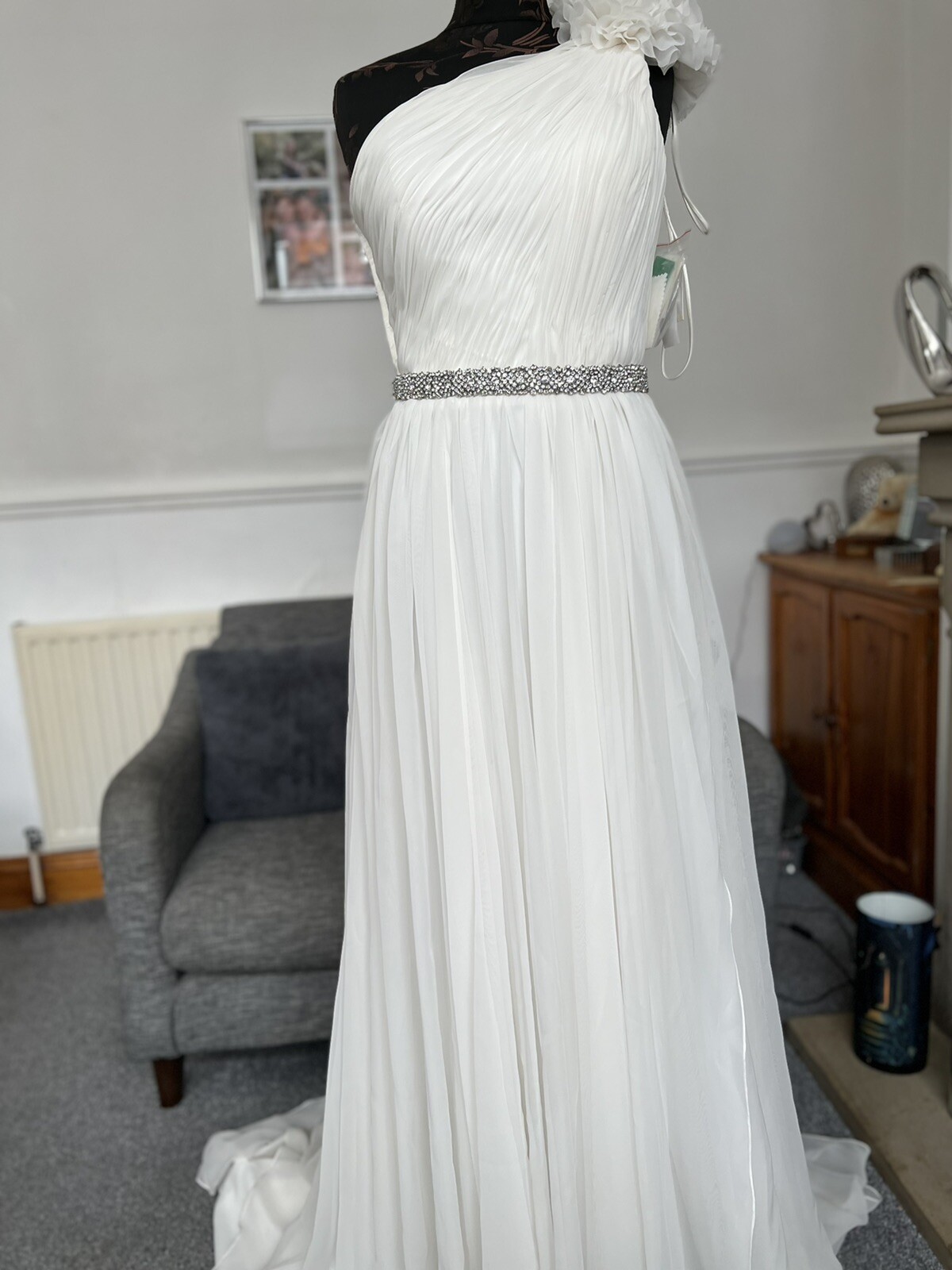 New Ronald Joyce Victoria Jane â16005â One Shoulder Ivory Wedding Dress