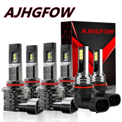 For Chevy Silverado 1500 2500 HD 2003-2006  - White LED Headlight Bulb+Fog Light