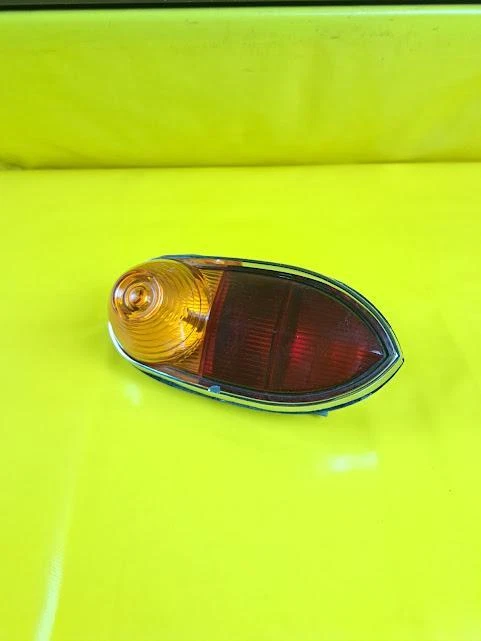 Piloto trasero intermitente cromado opel ompia record 1957 original  Foto 2 de 4