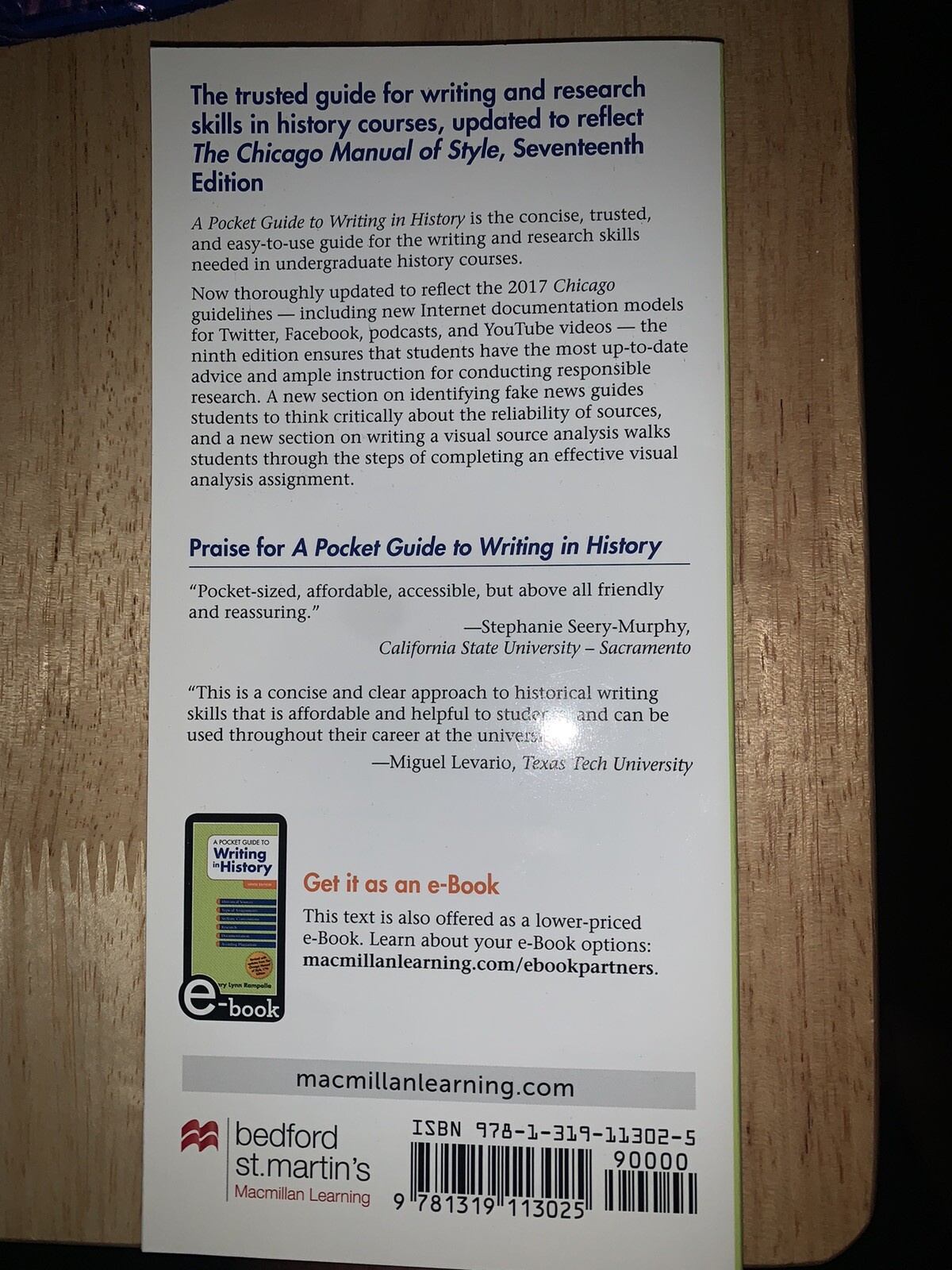 A Pocket Guide To Writing In History Paperback By Rampolla Mary Lynn
