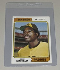 1974 TOPPS BASEBALL #456 DAVE WINFIELD ROOKIE PADRES NICE! MCCANNENTERPRISES