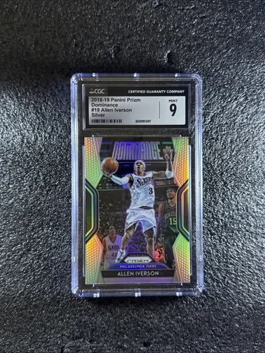 2018-19 Panini Prizm Dominance Silver Allen Iverson #19 CGC 9