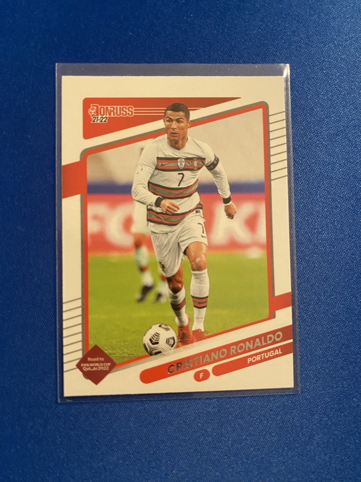 21-22 DONRUSS SOCCER ROAD TO QATAR CRISTIANO RONALDO BASE CARD 116 PORTUGAL