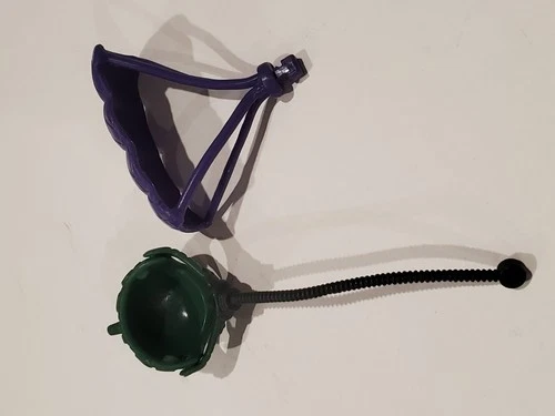 TMNT weapons lot 1988 Pro Pilot don Helmet hose parachute Playmates Toys vintage