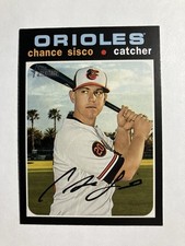 Chance Sisco 2020 Topps Heritage Baseball Card #357 Baltimore Orioles
