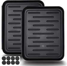 Boot Tray for Entryway Indoor 2 Pack Plastic Small Shoe Mat Narrow Boot Tray ...