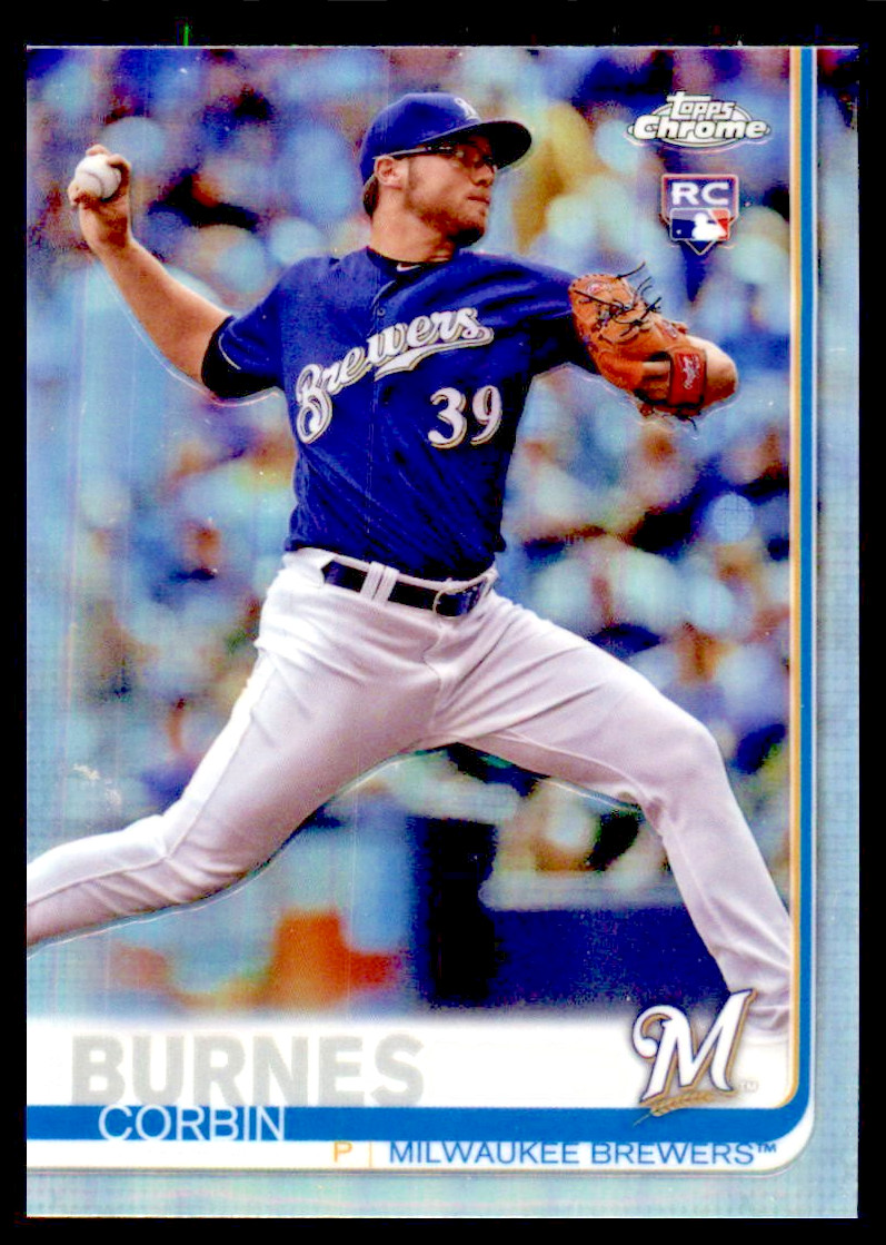 2019 Topps Chrome Corbin Burnes #84 Refractor (RC)