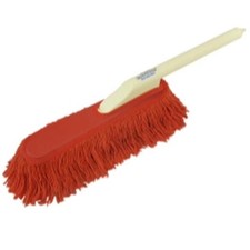 Car Duster with Plastic Handle and Wax Treated Cotton Mop Removes Auto Dust