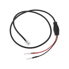 1Pc RJ11 Rearview Mirror Plug Cord Radar Detector Power Cable 60Cm Compatible wi