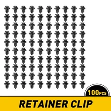 120PCS 10mm Bumper Auto Clips Car Hole Retainer Rivets Fastener Fender Push Pin