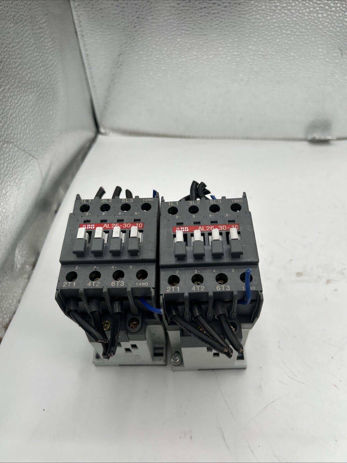 Lot Of 2 ABB AL26-30-10 Contactor Relay, 24 VDC Coil, Contacts See Pics