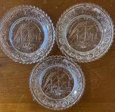 Vintage Westmoreland Clear Glass Cup Plate 3.5