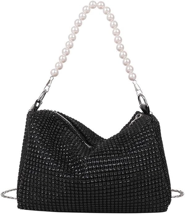 TenaLucy Borsa Argento Borsa Brillantinata Pochette Donna Elegante (O7o)