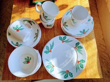 Vietri Lastra Evergreen 5pc Place Setting For Four