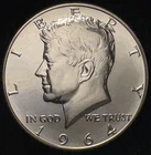 1964 Kennedy Half Dollar GEM PROOF 90% Silver - Brilliant Uncirculated