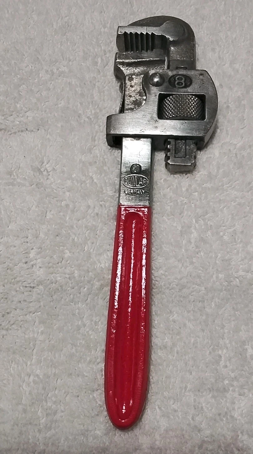 DUNLAP 8" PIPE WRENCH "VINTAGE " MADE IN GERMANY 🇩🇪