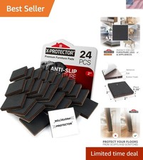 Non Slip Furniture Pads 24 pcs Furniture Grippers 2" Best SelfAdhesive Ru...