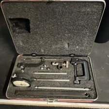Starrett Universal Dial Indicator Set No. 645a Back Plunger With Case Box
