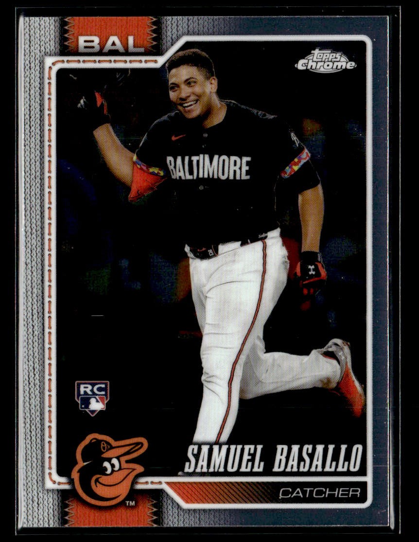 2026 Topps Chrome #7 Samuel Basallo Rookie Card Baltimore Orioles