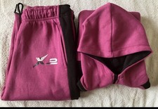 X2 Women's Purple and black Hoodie Tracksuit Set S