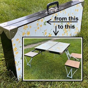 Bench Seat Coleman Pack Away Table Folding Table Camping HASEN