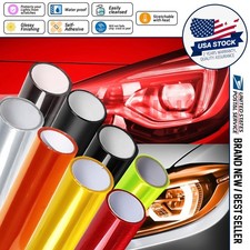 Car Headlight Taillight Fog Lamp Tint Film Foil Vinyl PVC DIY Wrap Sticker Decal