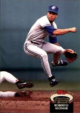 Roberto Alomar 1992 Stadium Club #159 Blue Jays FREE SHIPPING AutographDen