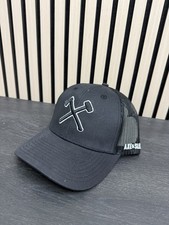 Axe & Sledge Trucker Hat Cap Gray Black W/ Wh...