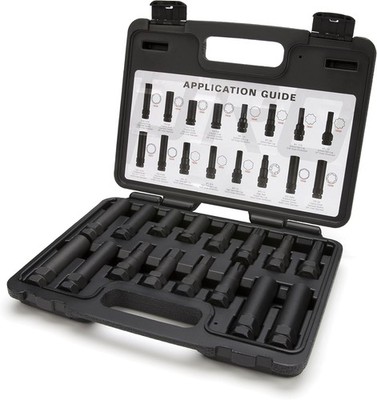 Steelman Pro - 78537 16-Piece Locking Lug Nut Master Key Set for Auto Mechani...