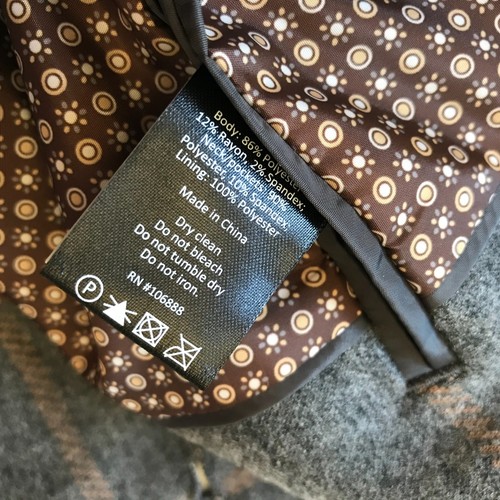 Appaman Smoky Windowpane Club Blazer Jacket Sport Coat Boys 16 Gray Tan Lined - Picture 10 of 13