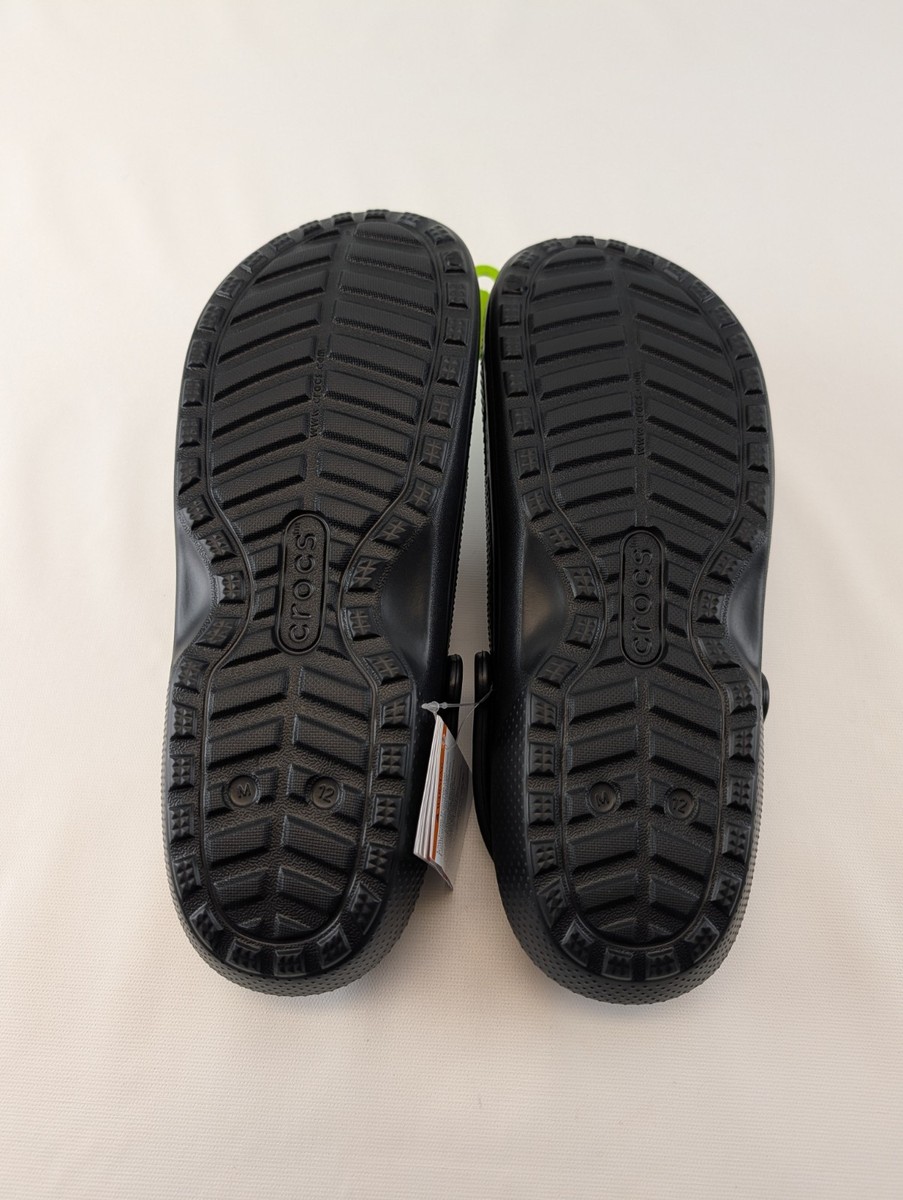 Crocs Bound Black Lined Clogs Comfort Slip-on Shoes Men\'s 12 NWT Solid Back Crocs Men main image 4
