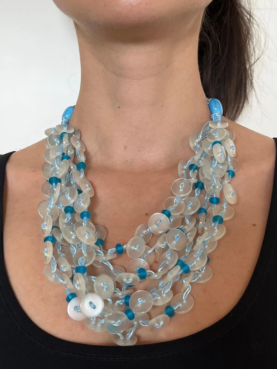 Avalaya Parure composta da collana, bracciale e orecchini pendenti in legno flessibile, color menta pastello/verde/grigio, lunghezza 46 cm, Misura unica, Legno
