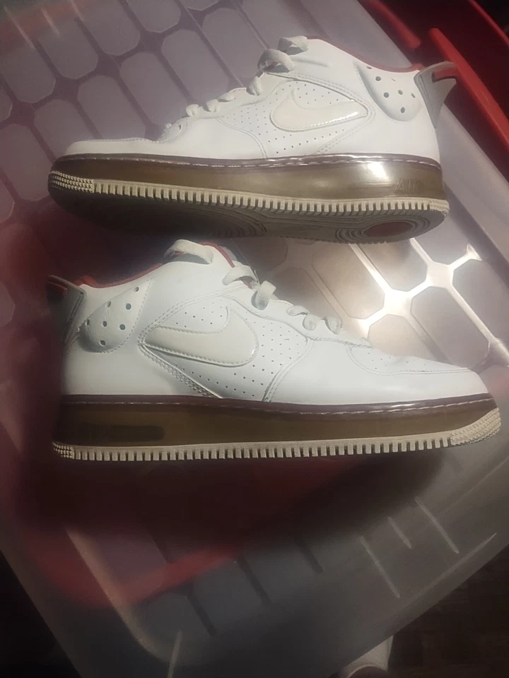 '08 Nike Air Jordan Fusion AFJ 6 5/8th 343095-161 para hombre talla 7,5 blanco rojo universitario Foto 4 de 4