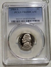 1984-S Proof Jefferson Nickel PCGS PR-69 DCAM 🔥🔥