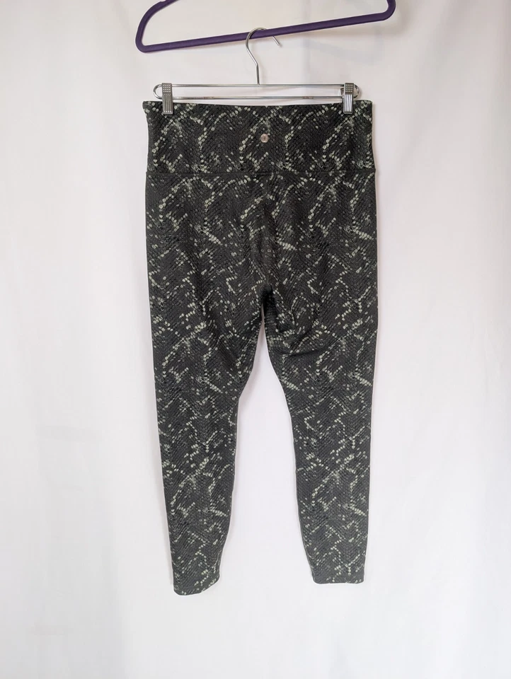 Leggings para mujer con patrón de piel de serpiente pantalones de yoga elásticos cintura alta hasta el tobillo Foto 2 de 4