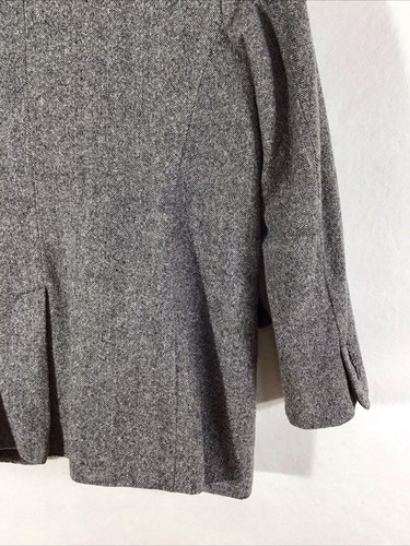 Vintage Pendleton Blazer Jacket Women's 12 Gray 100% Wool Made in USA - Picture 10 of 19