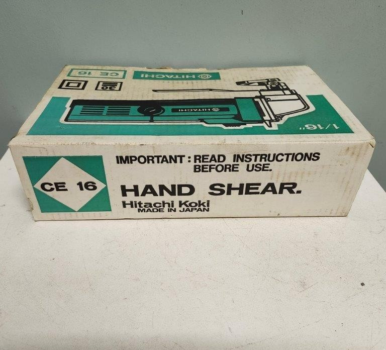 Hitachi CE16 Portable Electric 16 Gauge Metal Hand Shear New in Original Box
