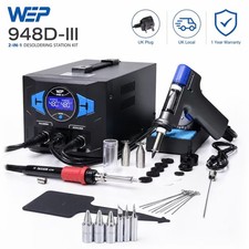 WEP 948D-III 110W 2IN1 Soldering & Desoldering Station with Suction Tin Gun UK