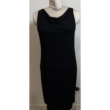 Eileen Fisher Reversible Ballet Neck Tank Dress Black NWT Size XS 198