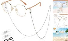 KENDANY Eyeglass Chain Stainless Steel Handmade Necklace for Reading 1-silver