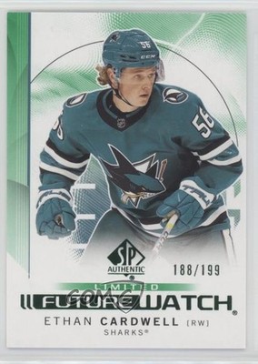 2024 SP Authentic Future Watch Limited Green /199 Ethan Cardwell Rookie RC 15ok