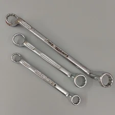 Lot Of 3 Mixed Size Spanners Double Ended Gordon Tools Garage Equipment