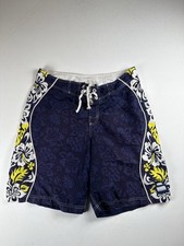 Rip Curl Board Shorts Mens 32 Swim Trunks Hawaiian Tropical Floral Palm
