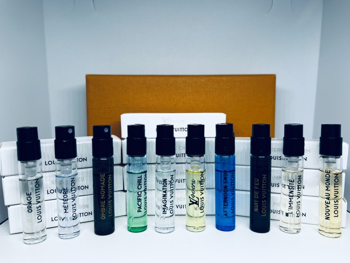 ルイ・ヴィトン メンズ 香水 サンプル 8本セット Louis Vuitton Men Fragrance Sample Spray 10Pc Set With
