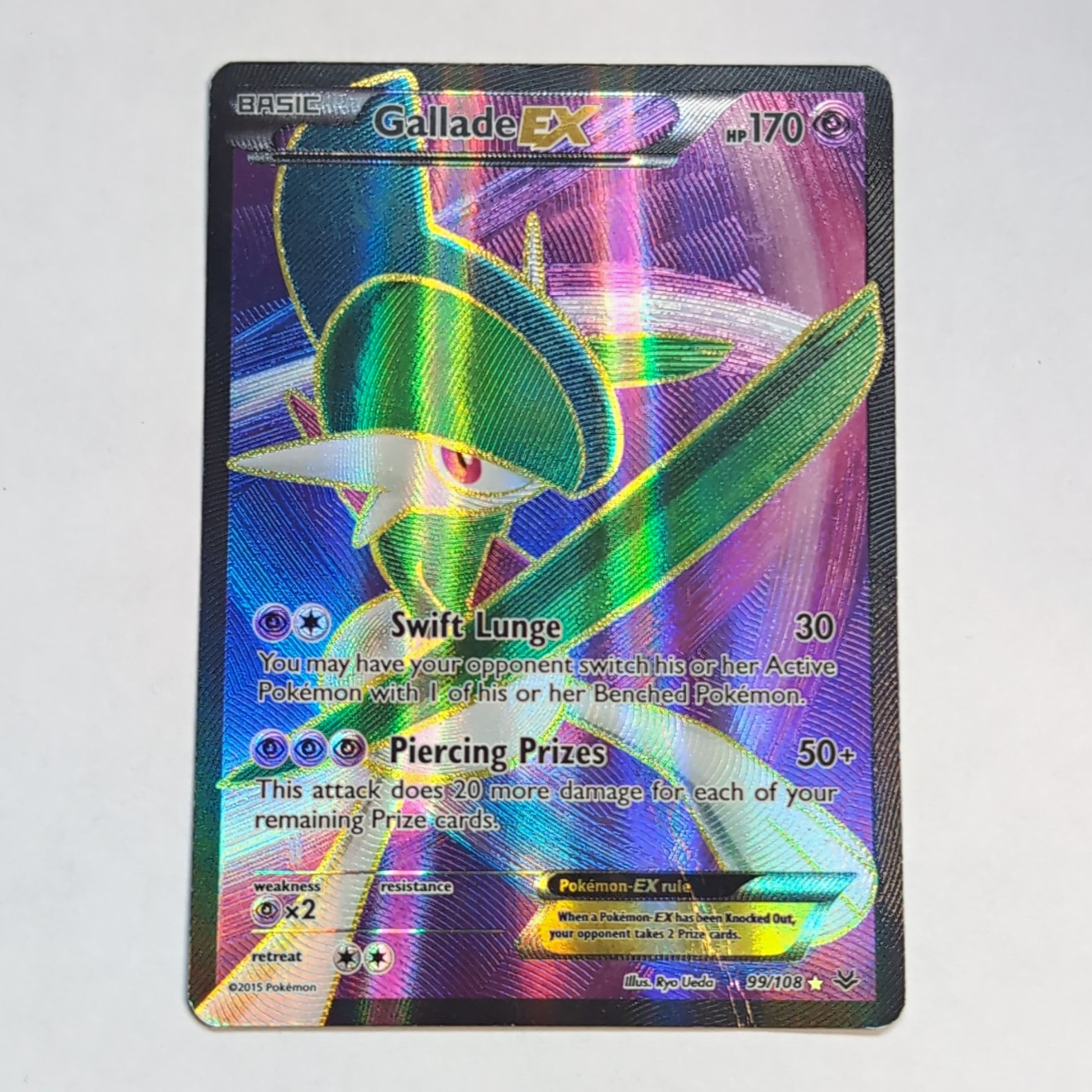 The Pokémon Company Gallade EX 99/108 Roaring Skies Ultra Rare FA Holo EN 2015