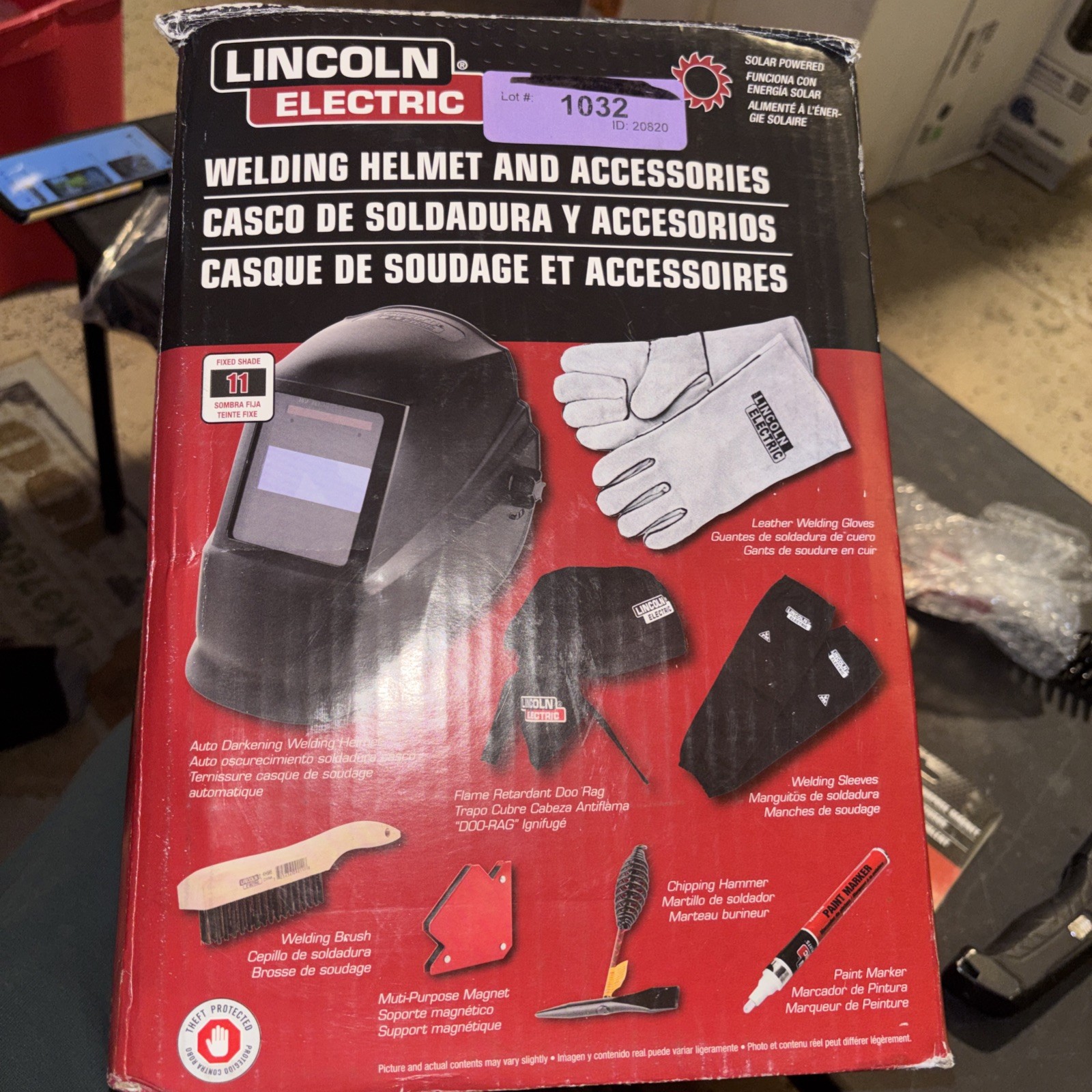 Lincoln Electric Auto Darkening Shade 11 Black Welding Helmet And Welding