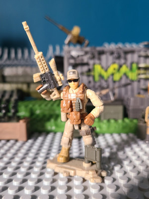 Mega Construx Call of Duty Figur (Custom Built/Mod) Taskforce 141 Sniper.