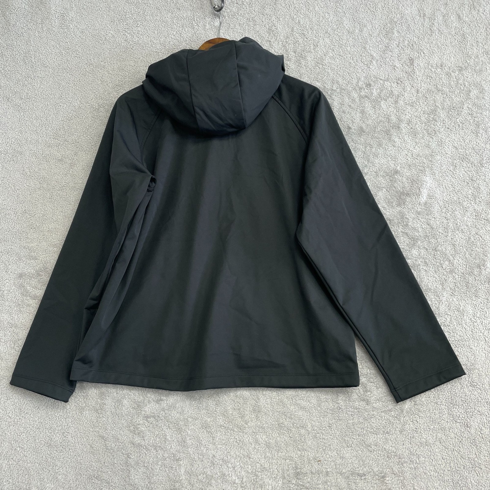 NEW 32 Degrees Heat Women's M Black Hooded Soft Windbreaker Jacket